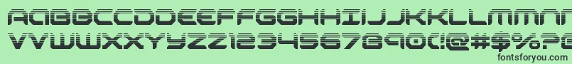 robotaurhalf Font – Black Fonts on Green Background