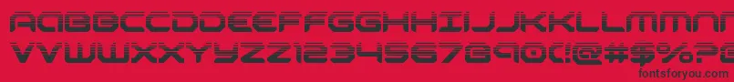 robotaurhalf Font – Black Fonts on Red Background