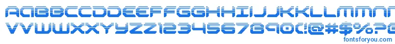 robotaurhalf Font – Blue Fonts on White Background