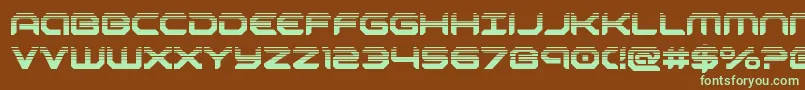 robotaurhalf Font – Green Fonts on Brown Background