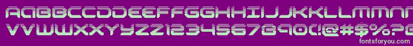 robotaurhalf Font – Green Fonts on Purple Background