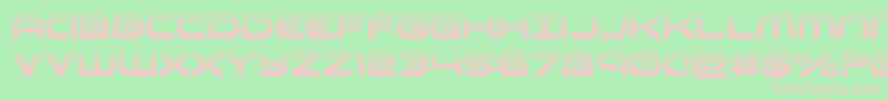 robotaurhalf Font – Pink Fonts on Green Background