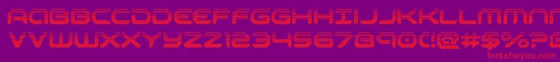 robotaurhalf Font – Red Fonts on Purple Background