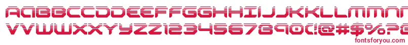 robotaurhalf Font – Red Fonts on White Background