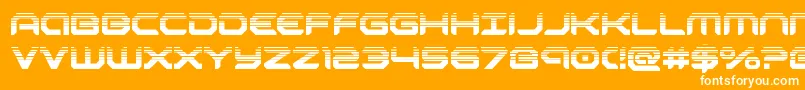 robotaurhalf Font – White Fonts on Orange Background