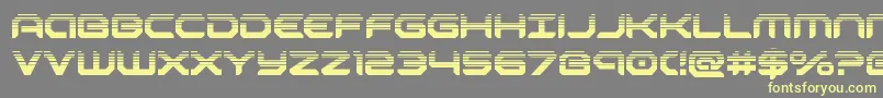 robotaurhalf Font – Yellow Fonts on Gray Background