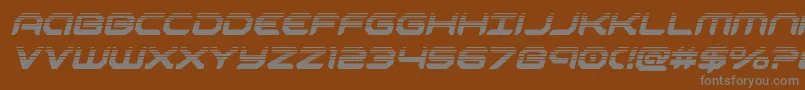 Шрифт robotaurhalfital – серые шрифты на коричневом фоне