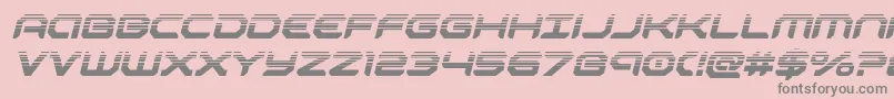 robotaurhalfital Font – Gray Fonts on Pink Background