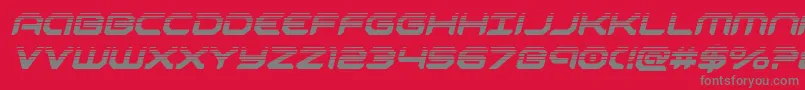 robotaurhalfital Font – Gray Fonts on Red Background