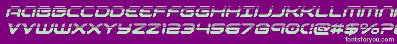 robotaurhalfital Font – Green Fonts on Purple Background