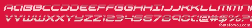 robotaurhalfital Font – Pink Fonts on Red Background