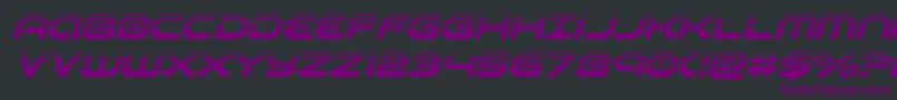 robotaurhalfital Font – Purple Fonts on Black Background