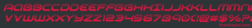 robotaurhalfital Font – Red Fonts on Black Background
