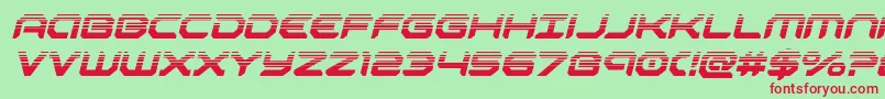 robotaurhalfital Font – Red Fonts on Green Background