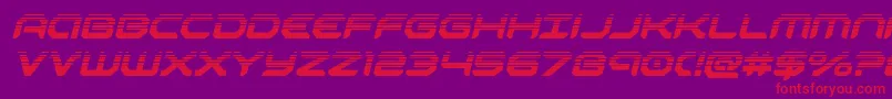 robotaurhalfital-fontti – punaiset fontit violetilla taustalla