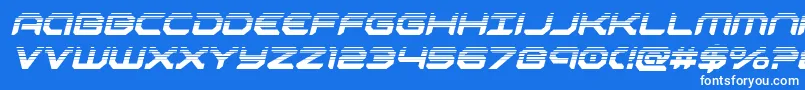 robotaurhalfital Font – White Fonts on Blue Background