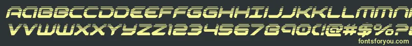 robotaurhalfital Font – Yellow Fonts on Black Background