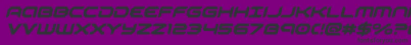 robotaurital Font – Black Fonts on Purple Background