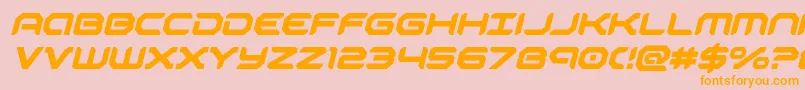 robotaurital Font – Orange Fonts on Pink Background