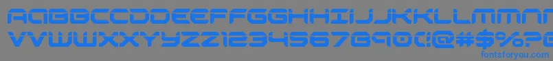 robotaurlaser Font – Blue Fonts on Gray Background