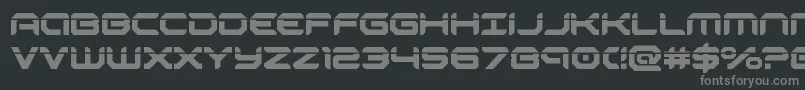 robotaurlaser Font – Gray Fonts on Black Background