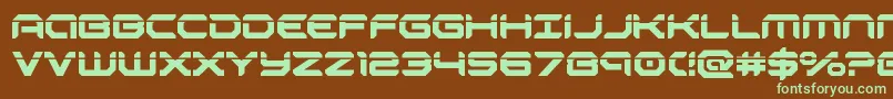 robotaurlaser Font – Green Fonts on Brown Background