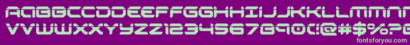 robotaurlaser Font – Green Fonts on Purple Background