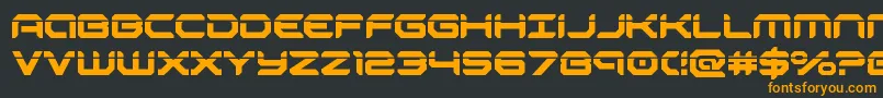 robotaurlaser Font – Orange Fonts on Black Background