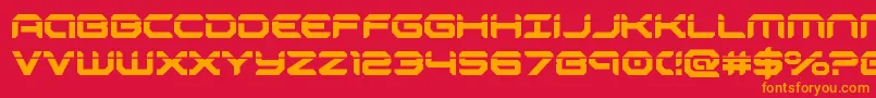 robotaurlaser Font – Orange Fonts on Red Background