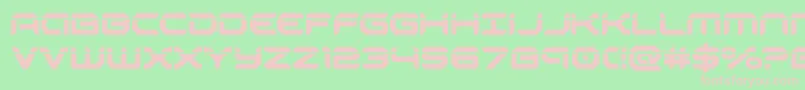 robotaurlaser Font – Pink Fonts on Green Background