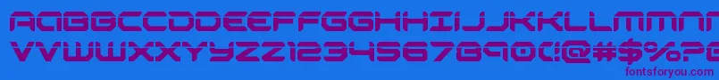 robotaurlaser Font – Purple Fonts on Blue Background