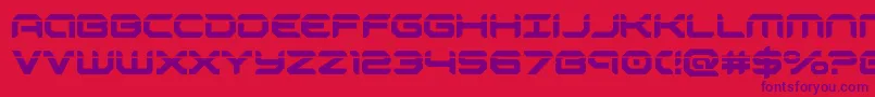 robotaurlaser Font – Purple Fonts on Red Background