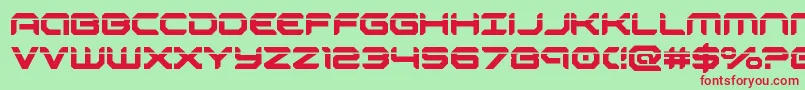 robotaurlaser Font – Red Fonts on Green Background