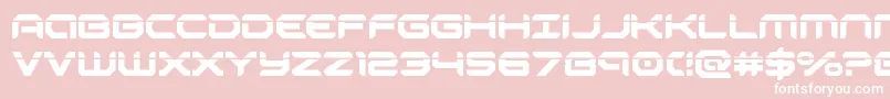 robotaurlaser Font – White Fonts on Pink Background