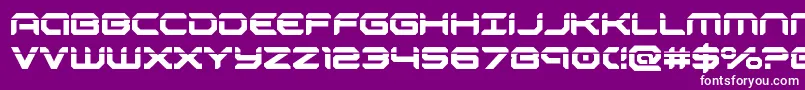 robotaurlaser Font – White Fonts on Purple Background