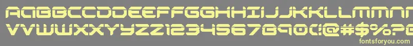 robotaurlaser Font – Yellow Fonts on Gray Background