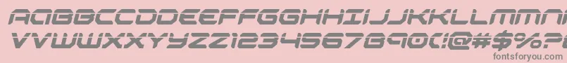 robotaurlaserital Font – Gray Fonts on Pink Background