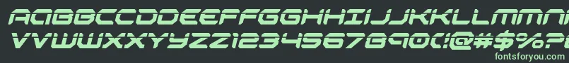 robotaurlaserital Font – Green Fonts on Black Background