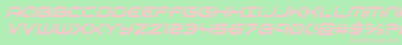 robotaurlaserital Font – Pink Fonts on Green Background