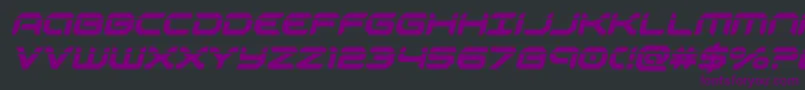 robotaurlaserital Font – Purple Fonts on Black Background