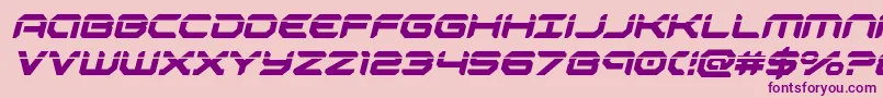 robotaurlaserital Font – Purple Fonts on Pink Background