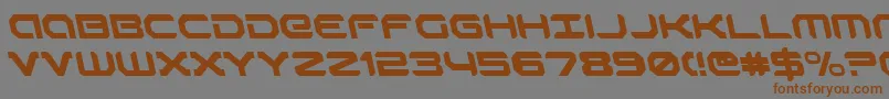 robotaurleft Font – Brown Fonts on Gray Background