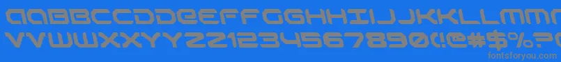 robotaurleft Font – Gray Fonts on Blue Background