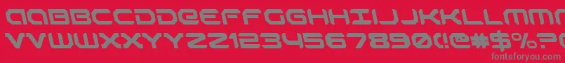 robotaurleft Font – Gray Fonts on Red Background