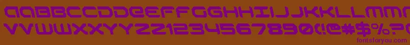 robotaurleft Font – Purple Fonts on Brown Background