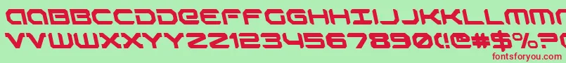 robotaurleft Font – Red Fonts on Green Background