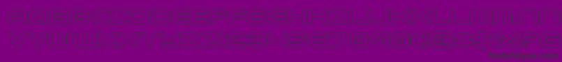 robotaurout Font – Black Fonts on Purple Background