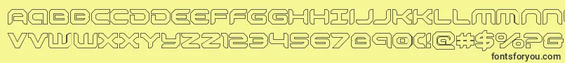 robotaurout Font – Black Fonts on Yellow Background