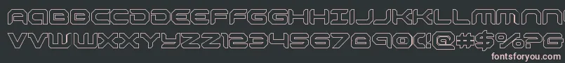 robotaurout Font – Pink Fonts on Black Background