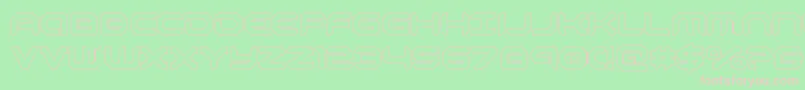 robotaurout Font – Pink Fonts on Green Background